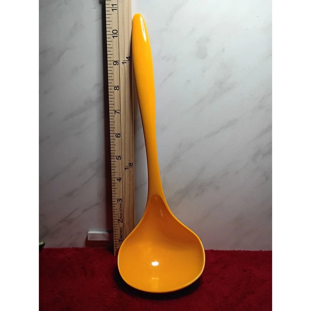 Mepal Rosti Melamine Ladle Yellow 2525 Made in Denmark for Hutzler Vintage MCM